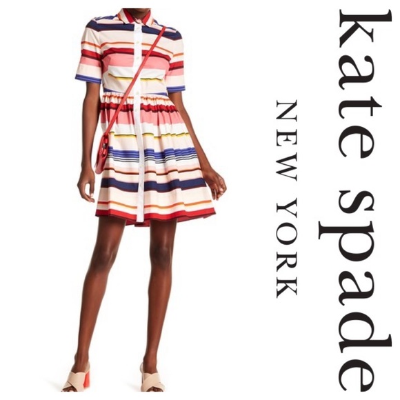 New KS Spice Things Up Berber Stripe Shirtdress - Picture 5 of 7